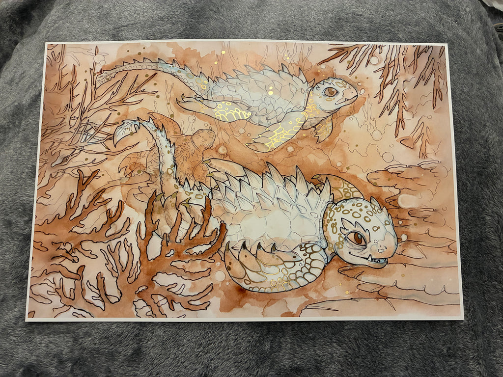 Coffee Stain Dragon Turtlette (FOIL) (USA)