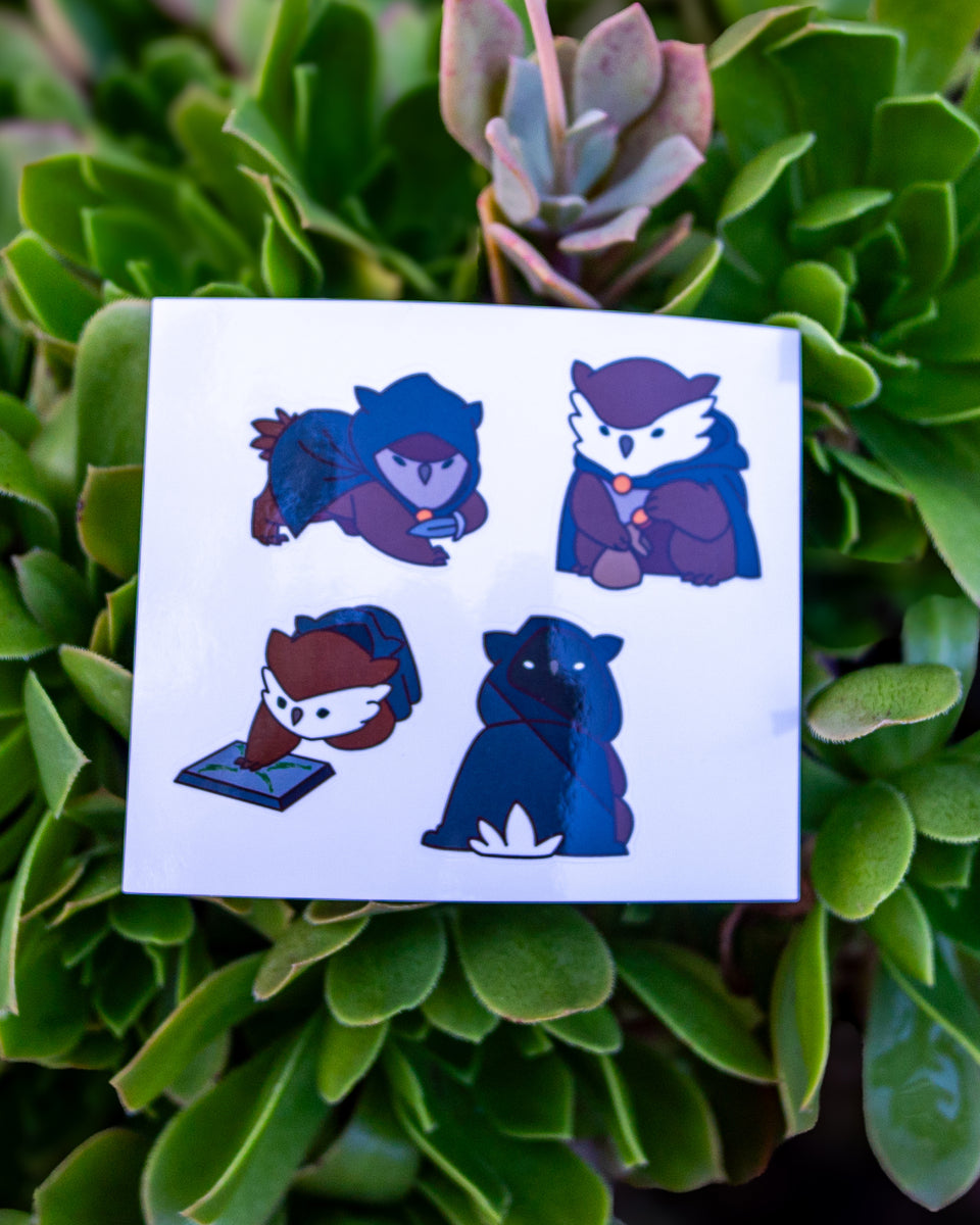 Owlbear Class Stickers – Baby Bestiary