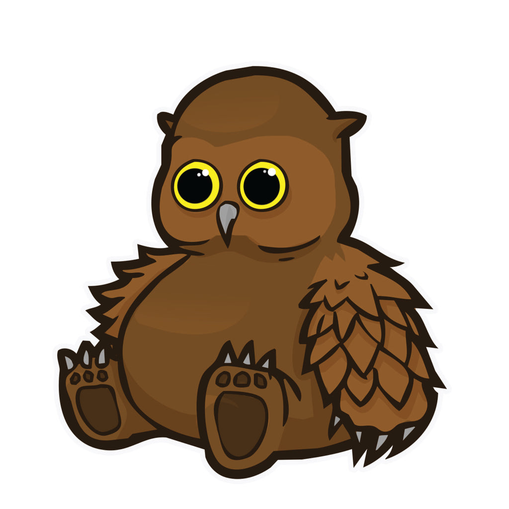 Plump Owlbear Sticker