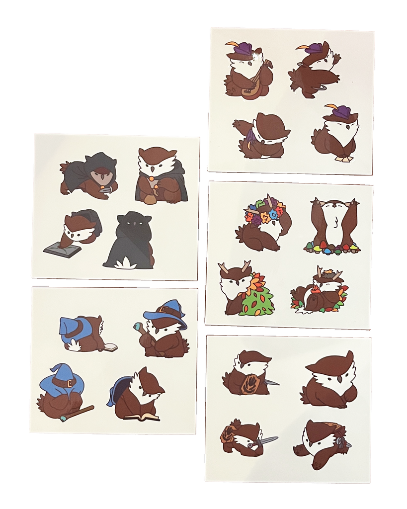 Owlbear Class Stickers