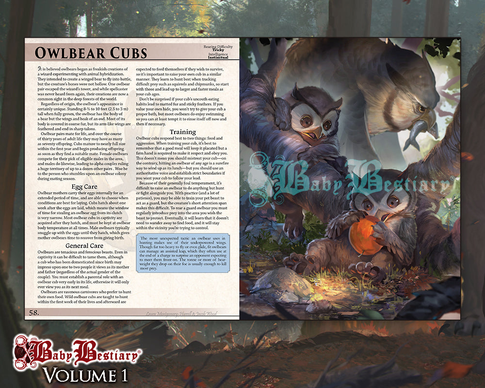 Baby Bestiary Handbook Volume 1 - Digital Edition