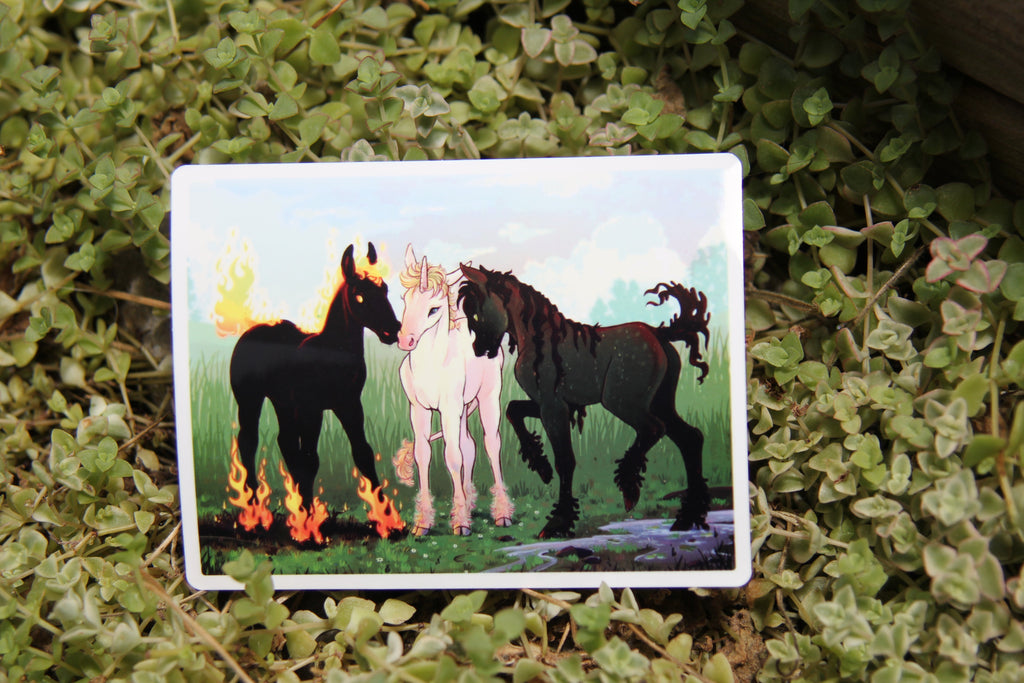 Foal Trio Sticker