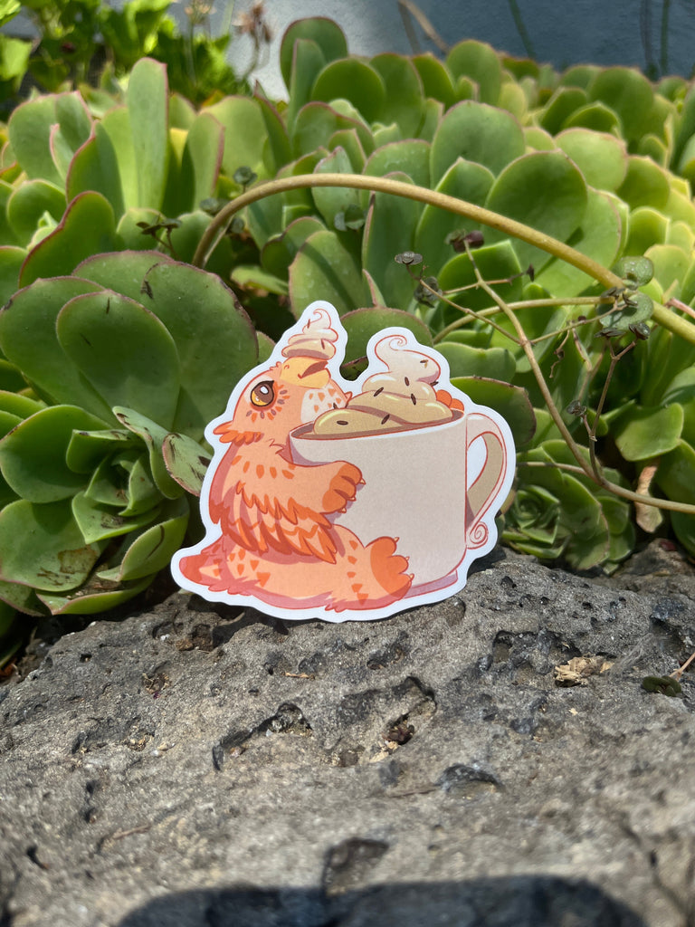 Owlbear Cappuccino Sticker